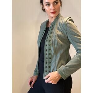 Boss Orange Victorian-inspired Jacket Cottagecore 90s Military Vintage Sz 40/ 8